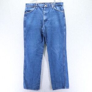 Wrangler Jeans Mens‎ 36x32 936PWD Cowboy Cut Slim Fit Western Cotton Denim Blue